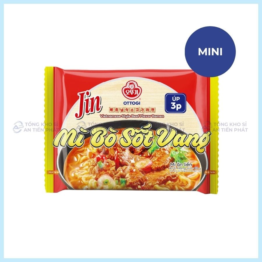 Mì Ăn Liền - Mì Jin Bò Sốt Vang 80G (VN)