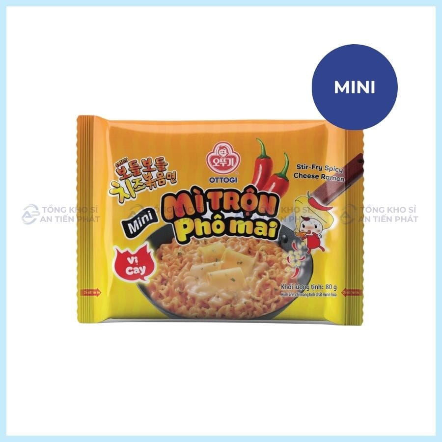 Mì Trộn Phô Mai Vị Cay Ottogi Mini 80g
