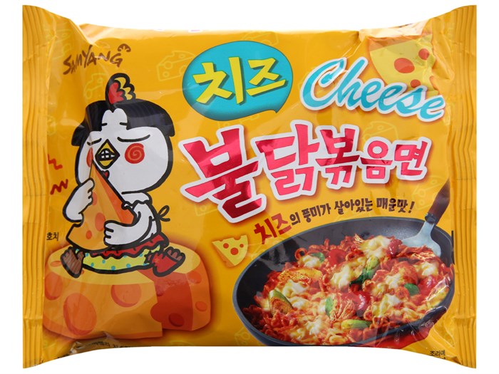 Mì Khô Gà Cay Vị Phô Mai Samyang Gói 140G*40Gói/1 thùng - Hình ảnh 2