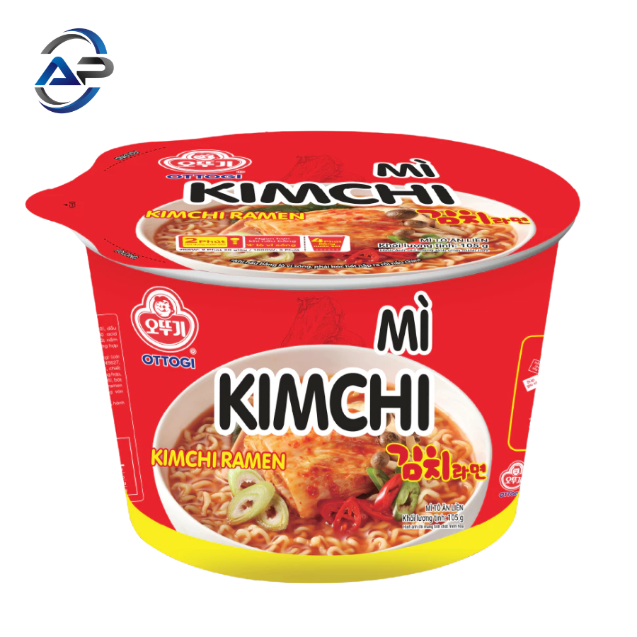 MÌ TÔ ĂN LIỀN KIMCHI 105G*12 Tô/Thùng
